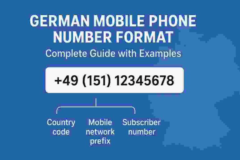 german mobile phone number